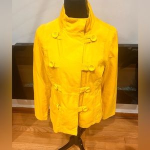 Women’s yellow velvet jacket … size L